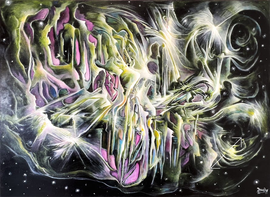 Peinture Patrick Davido : La fabrique des étoiles